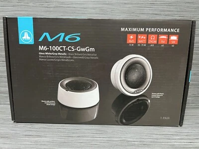 JL Audio M6-100CT-CS-GwGm M6 Series 1" Marine Tweeters JL Marine M6 Tweeter Pair