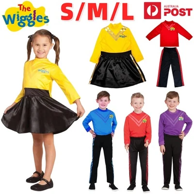 VE Kids The Wiggles Costume Emma Lachy Anthony Simon Toddler Outfit Halloween Party