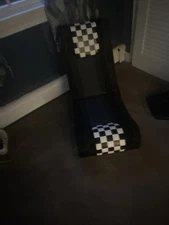 Display phone  blue and sparkly handle gold sparkle top with rinstone dummy