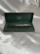 Vintage Cross Classic Century Lustrous Chrome Ballpoint Pen USA Original Box