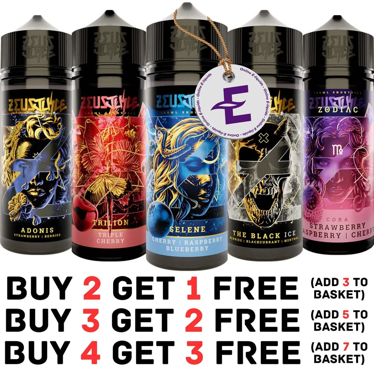 vape store uk online E-Liquids & E-Cig Cartridges without Nicotine for sale
