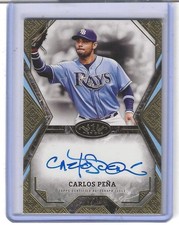 2025 Topps Tier One Talent Autographs CARLOS PENA  /199 (AU) #TOTA-CP Devil Rays