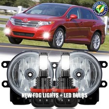 Pair For Toyota Venza 2009-2016 Front Bumper LED Fog Light Lamps Left & Right