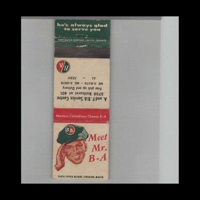 Matchbook Cover B/A Gas Station A&F B/A Service Center