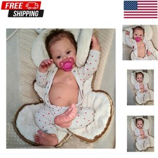 Anano Reborn Baby Dolls Silicone Full Body, 18 in Realistic 18 inches, Pink
