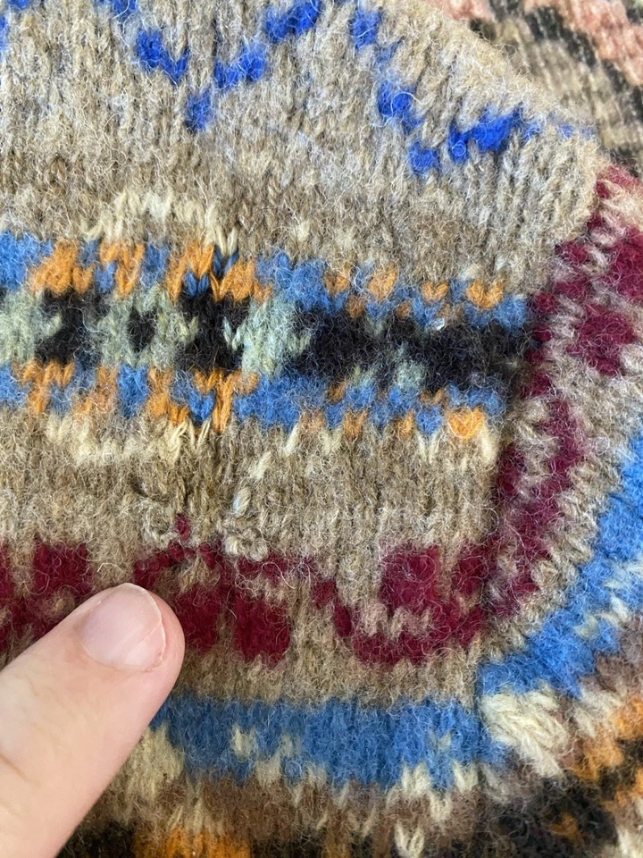 Polo Ralph Lauren Fair Isle Cardigan 100% Wool Size S - Image 3 of 4