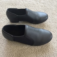 Theatricals Black Slip-On Tap Shoes T9100 Adult Size 5 Women's