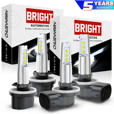 For Arctic Cat M1000 M5 M6 M7 M8 4x 894 893 LED Headlight Hi/Lo Beam Combo Bulbs