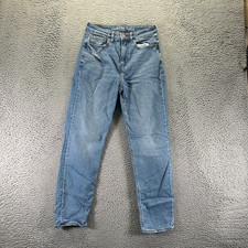 American Eagle Outfitters Jeans Women's 4 Blue Cotton Denim Mom Workwear Stretch