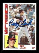 1984 Topps  626 Bobby Bob Clark signed auto autograph  crisp blue sharpie, tough