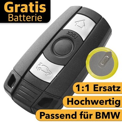 Funkschlüssel Gehäuse +Akku Fernbedienung BMW 3er E90 E91 E92 E93 5er E60 E61 X5
