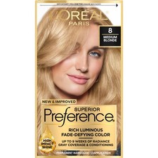 Superior Preference Fade-Defying  Shine Permanent Hair Color 8 Medium Blonde...