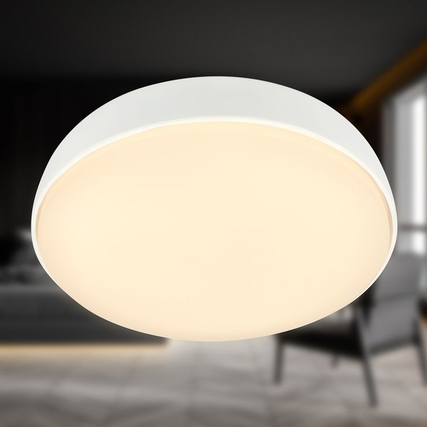 Led Deckenlampe Deckenleuchte 12W Warmweiß Licht 1200Lm Flur 28,5 Weiß-image