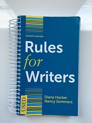 Rules for Writers, Sommers, Nancy