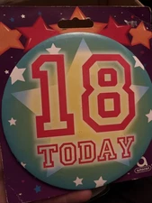 18 Today Birthday Badge