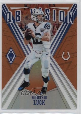 2019 Panini Phoenix QB Vision Orange 74/99 Andrew Luck #27 0c4