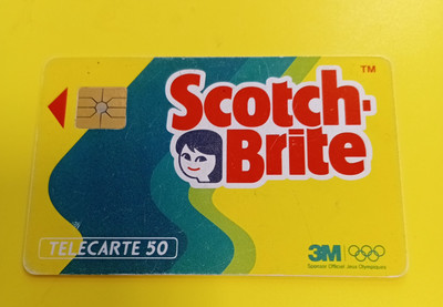 Telefonkarte - Sammlerstück France Telecom Telecarte 50 Scotch-Brite - 01/92 - gebraucht