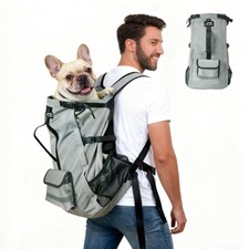 Dog Backpack Carrier, Ergonomic Pet Travel Bag, Suitable for Medium and Large...
