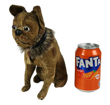Beautiful Antique Plush Velveteen Bully Bull Dog- Rare German Pug Boxer Toy Doll