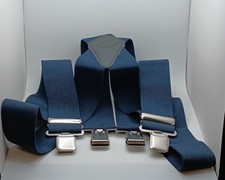 Suspenders Store Dark Navy Blue Suspenders 48 Inch 2 Inch Wide VGUC