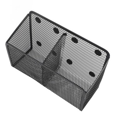Magnetic Pen Holder Multifunctional Large Capacity Metal Mesh Pencil Cup Holder