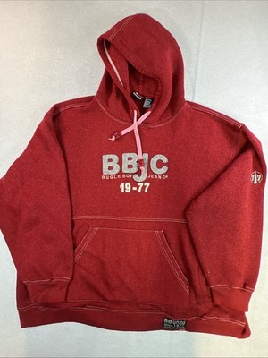 Y2K Bugle Boy Sweatshirt Size L Heather Red -a Couple Tiny Paint Splatter