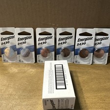 6 Energizer 2430 3 Volt Lithium Button Cell Batteries 3/2032 Box Of 6. ISL3