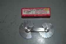 VINTAGE STARRETT No. 178MA METRIC FILLET OR RADIUS GAGE W/LOCKING DEVICE USA