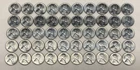 1943 P Steel Lincoln Wheat Cents AU UNC Full Roll 50 Coins WWII