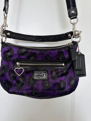 Purple Poppy Coach Purse for sale | eBay