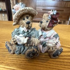 Boyds Bears  Friends Tea Party Bear Figurine Limited Edition Resin 1997