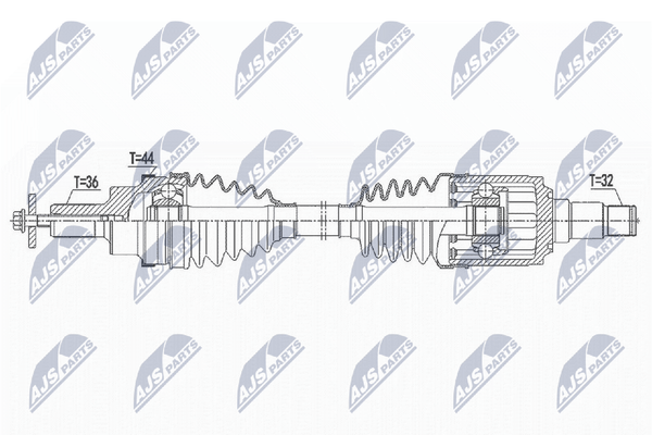 Nty Antriebswelle NPW-VV-141 FüR Volvo V60 1 155 Hybrid Awd-image