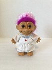 Vintage Russ 5” Troll Doll Nurse Red Cross Doctor — photo 1