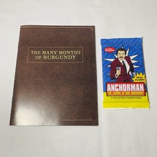 Anchorman Trading Cards Sealed & The Many Months of Burgundy Diary 2004 2010