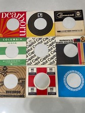 9 NEAR MINT ORIGINAL USA 45 RPM RECORD COMPANY SLEEVES