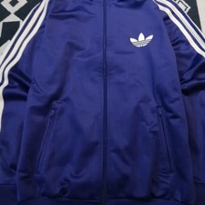 Adidas Purple White Three Stripes Firebird Track Jacket S