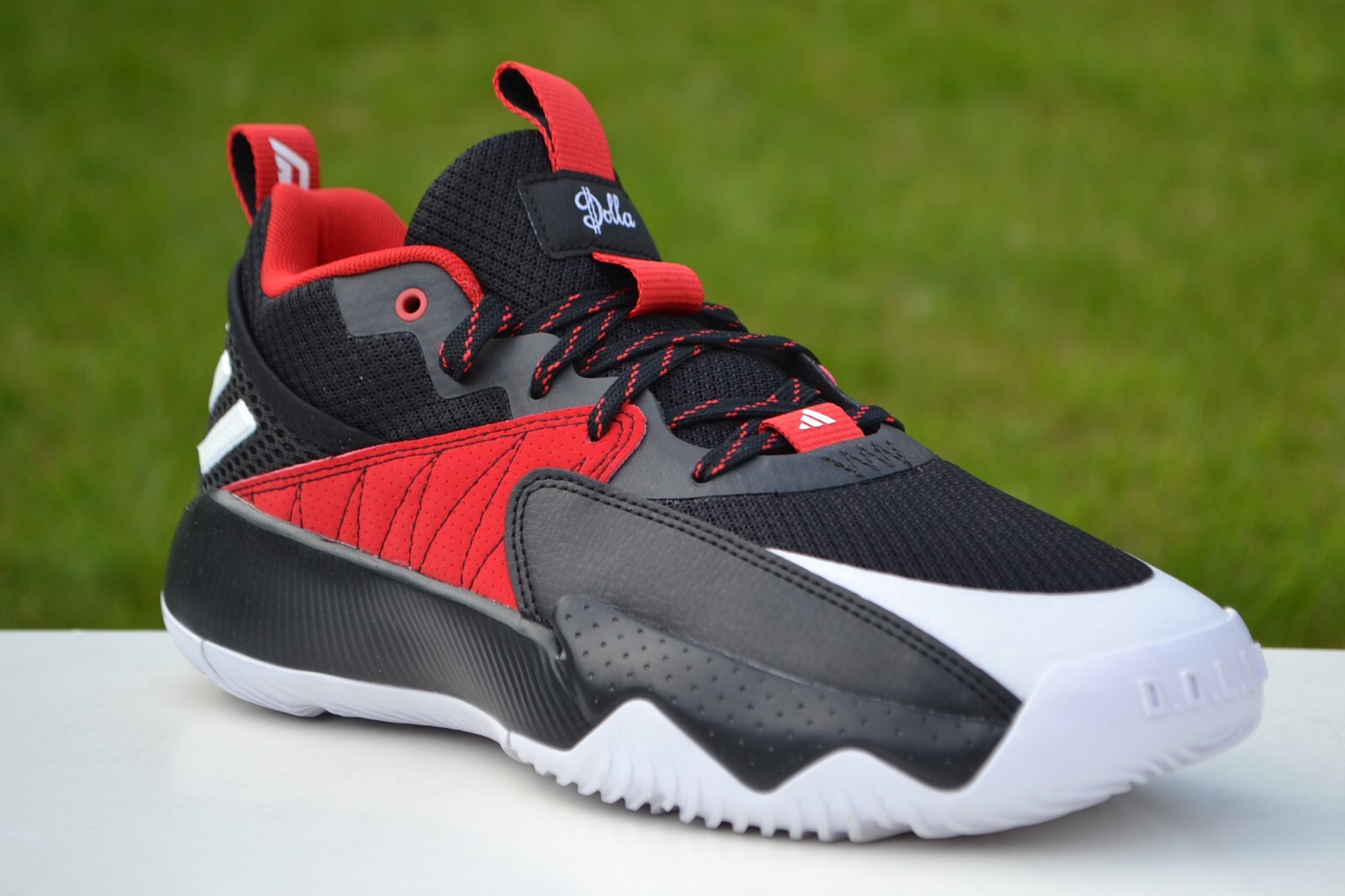 ADIDAS Men Basketball Trainers DAME CERTIFIED Red / Black UK 8.5 /42 2/3 RRP £85 image 2
