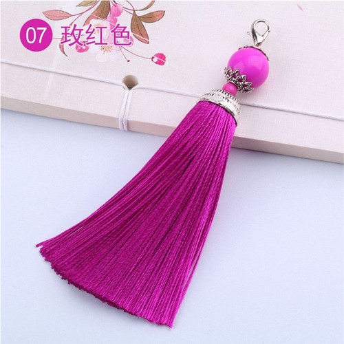 11cm Long Sewing Trim Curtain Large Silky Bead Cushion 5 X Tassels Craft - Picture 20 of 34