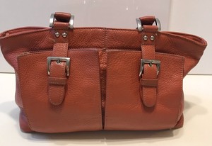 clarks tan leather handbag