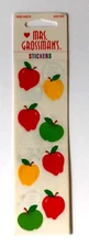 Vintage Mrs. Grossman's Stickers 3 Sheets Apples Acid-Free 1999 NOS