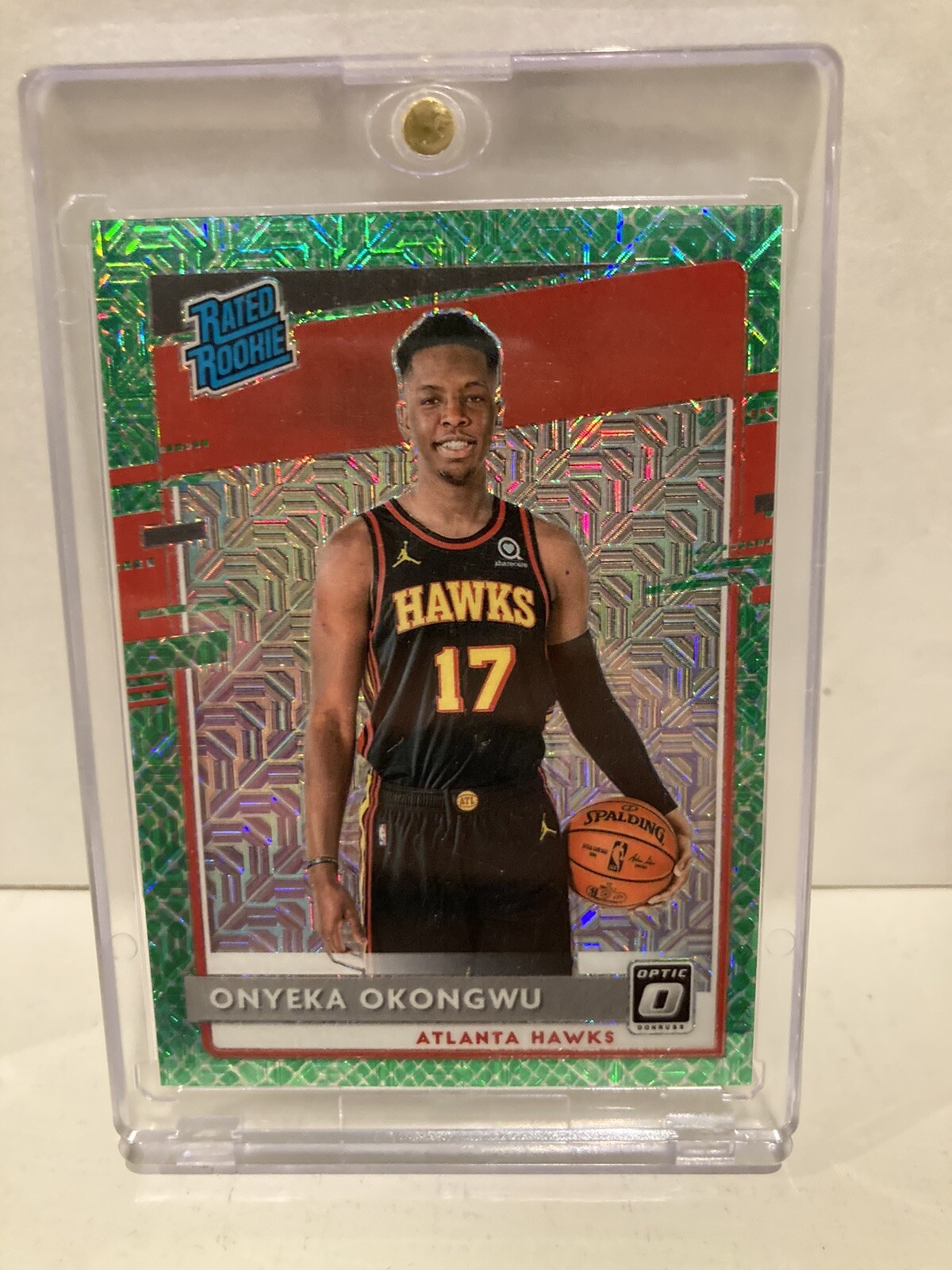 2020-21 Donruss Optic Rated Rookie Choice Dragon Prizm #156 Onyeka Okongwu RC
