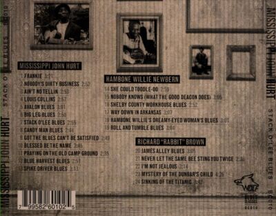 MISSISSIPPI JOHN HURT - STACK O'LEE BLUES NEUE CD