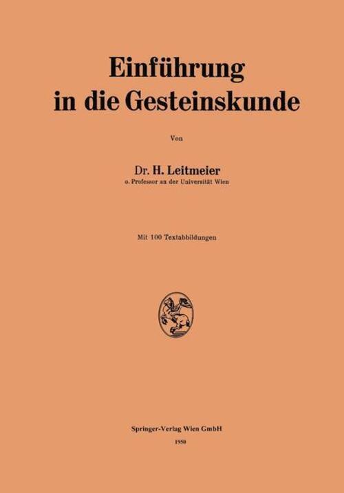 Thumbnail - Einführung In Die Gesteinskunde Hans Leitmeier Taschenbuch Paperback