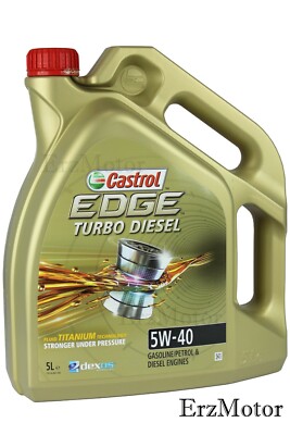 Original Castrol 5W40 Edge Titanium FST Motoröl Motorenöl für Renault 5 Liter