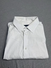 Emporio Armani Shirt Men's 16/41 Slim Fit Casual Striped Button Up Long Sleeve