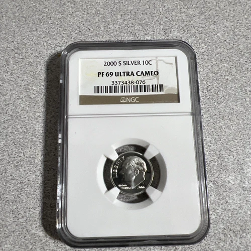 2000 S Silver 10C Roosevelt Dime PF69 Ultra Cameo NGC Classic Brown Label