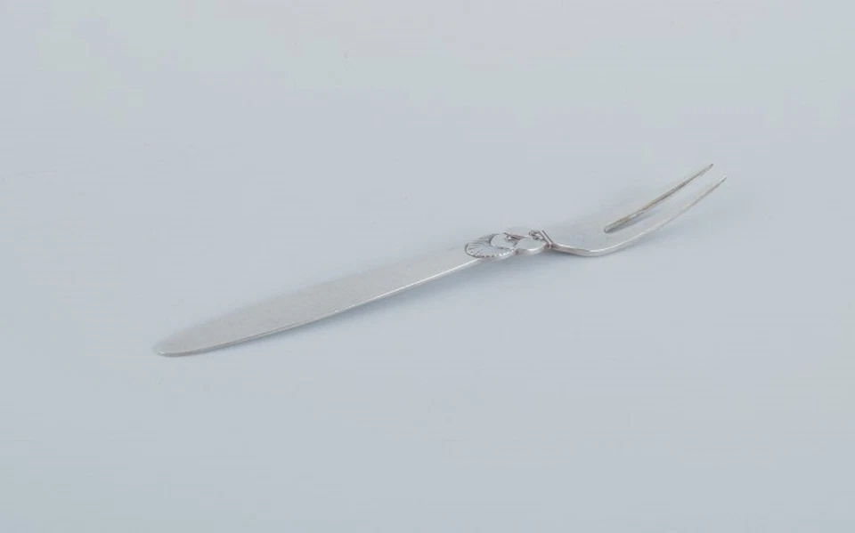 Georg Jensen, Cactus, dos tenedores de aperitivo/tenedores de arenque de plata de ley. Foto 3 de 4