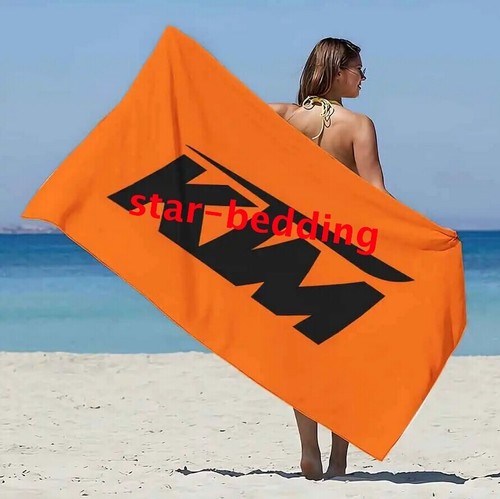 KTM Motorrad Racing 3D Mikrofaser Badetuch Schwimmen Strandtuch Decke Vorleger Geschenk - Bild 6 von 35