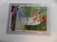 2018 Bowman Chrome Cole Freeman Prospect Auto Autograph Nationals A