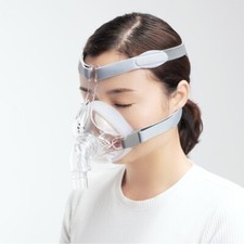 Full Face Mask Silicone Gel Cushion for Sleep with Adjustable Headgear Clips